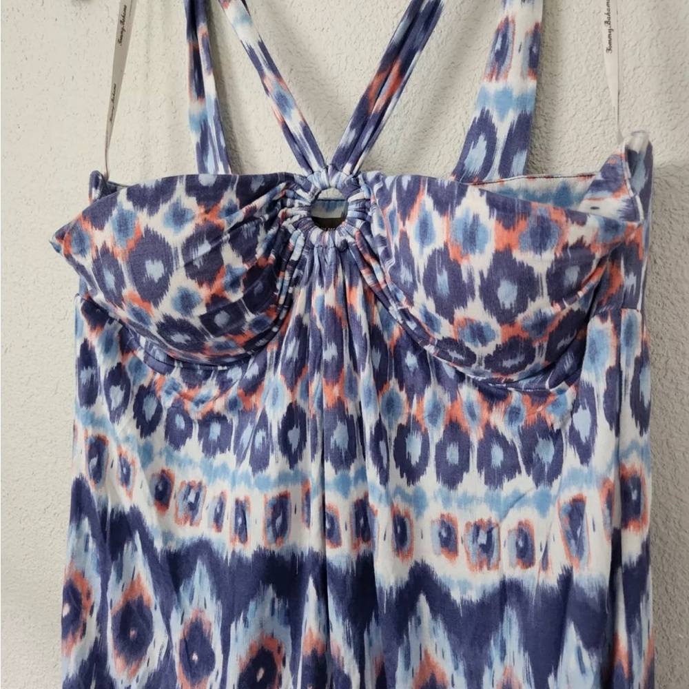 Tommy Bahama Halter/ Swim top L multi color pattern